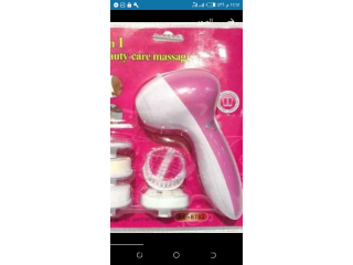 فرشاه تنظيف الوجه 5 في 1 بالبطاريه تعمل على استعاده البشره الناعمه